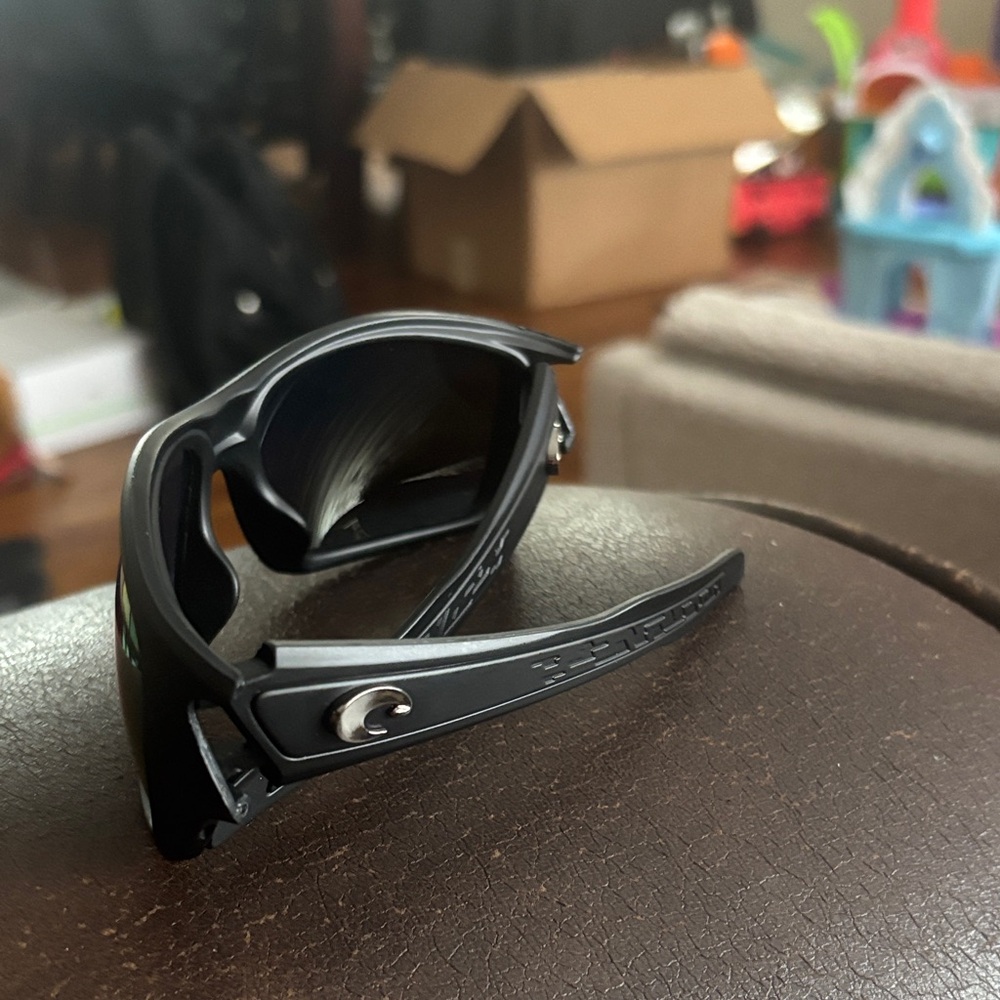 Black Sunglasses with Gold Lenses